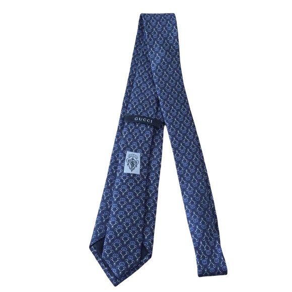 Gucci GG Logo Silk Tie - Picture 6 of 10
